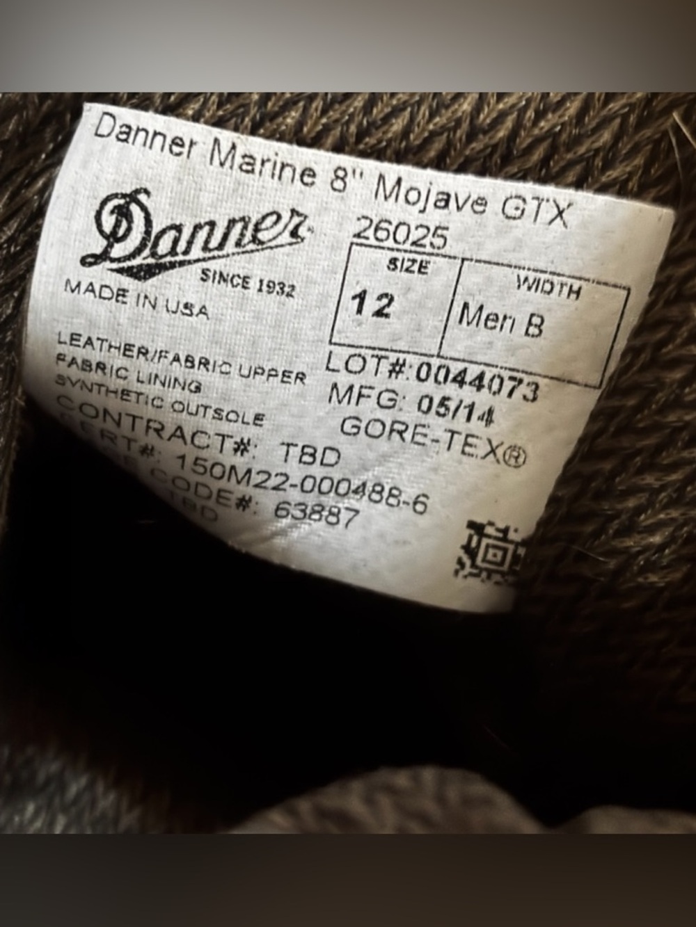 DANNER Men's 26025 Marine 8" Mojave GTX Boots (12) - Picture 7 of 7